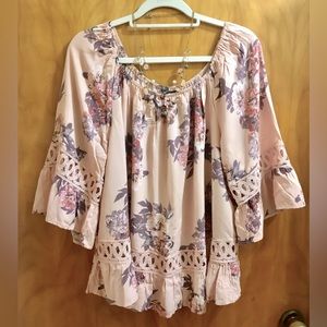 Unique Spectrum Top Large Ruffles Lace